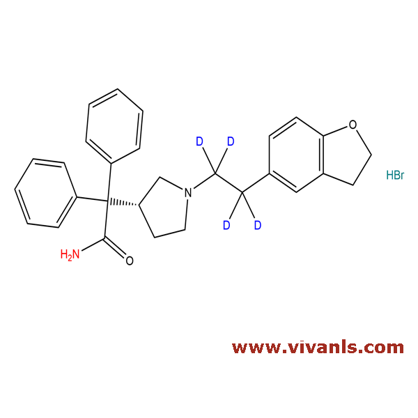 Stable Isotope Labeled Compounds-(R)-Darifenacin-d4 Hydrobromide-1663668262.png